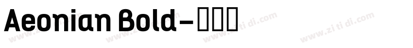 Aeonian Bold字体转换